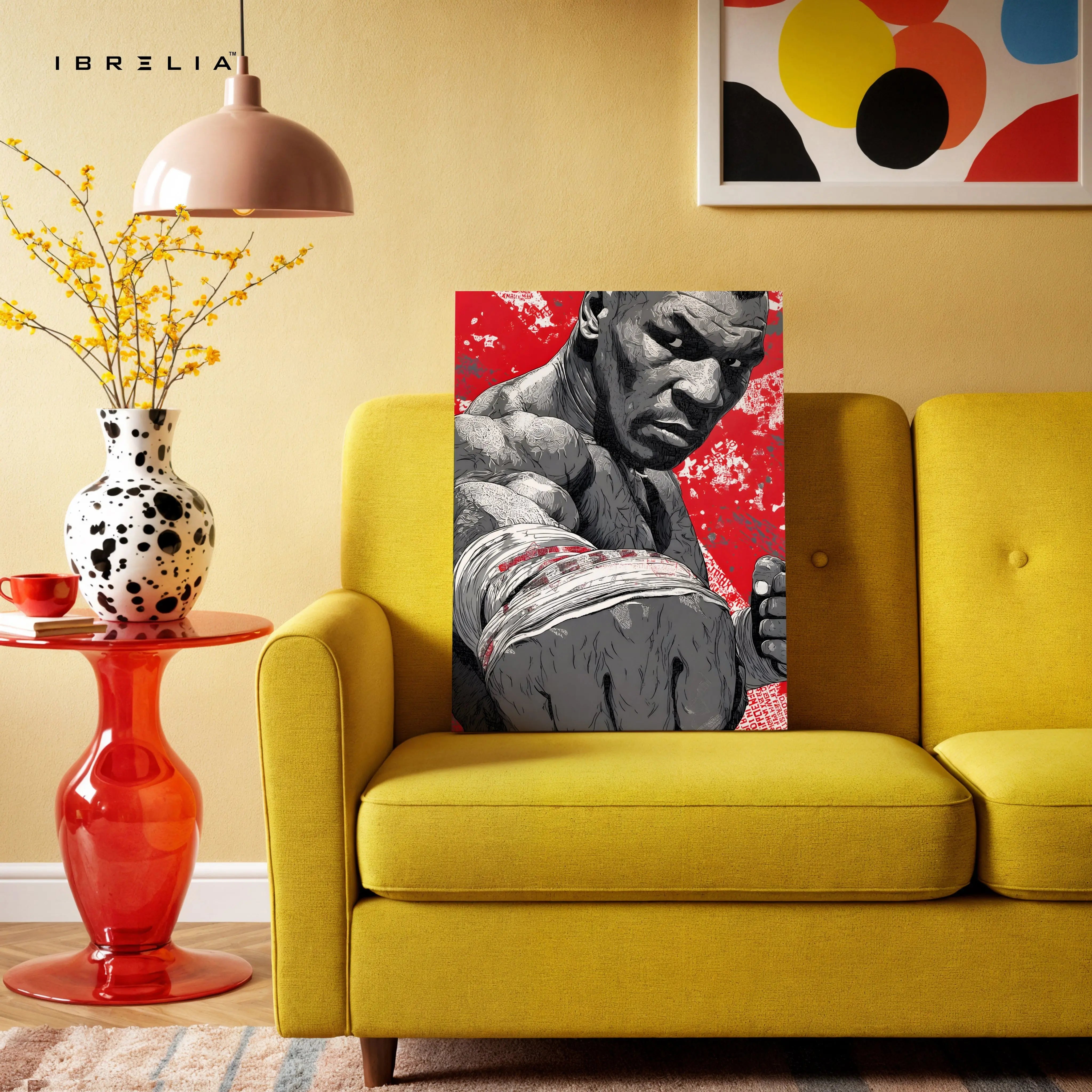 Mike Tyson Punch Wall Art – Boxing Power Canvas Frame | Fighter Street Style Poster Pakistan | IBRELIA™ IBRELIA
