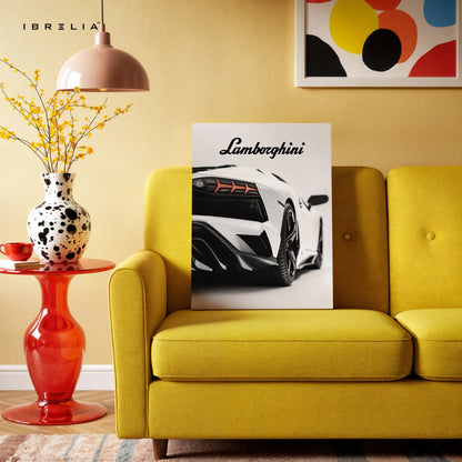 Lamborghini Rear Detail Wall Art – Luxury Supercar Poster | 4K Ultra Wrap Frame Wall Art in Pakistan | IBRELIA™ IBRELIA