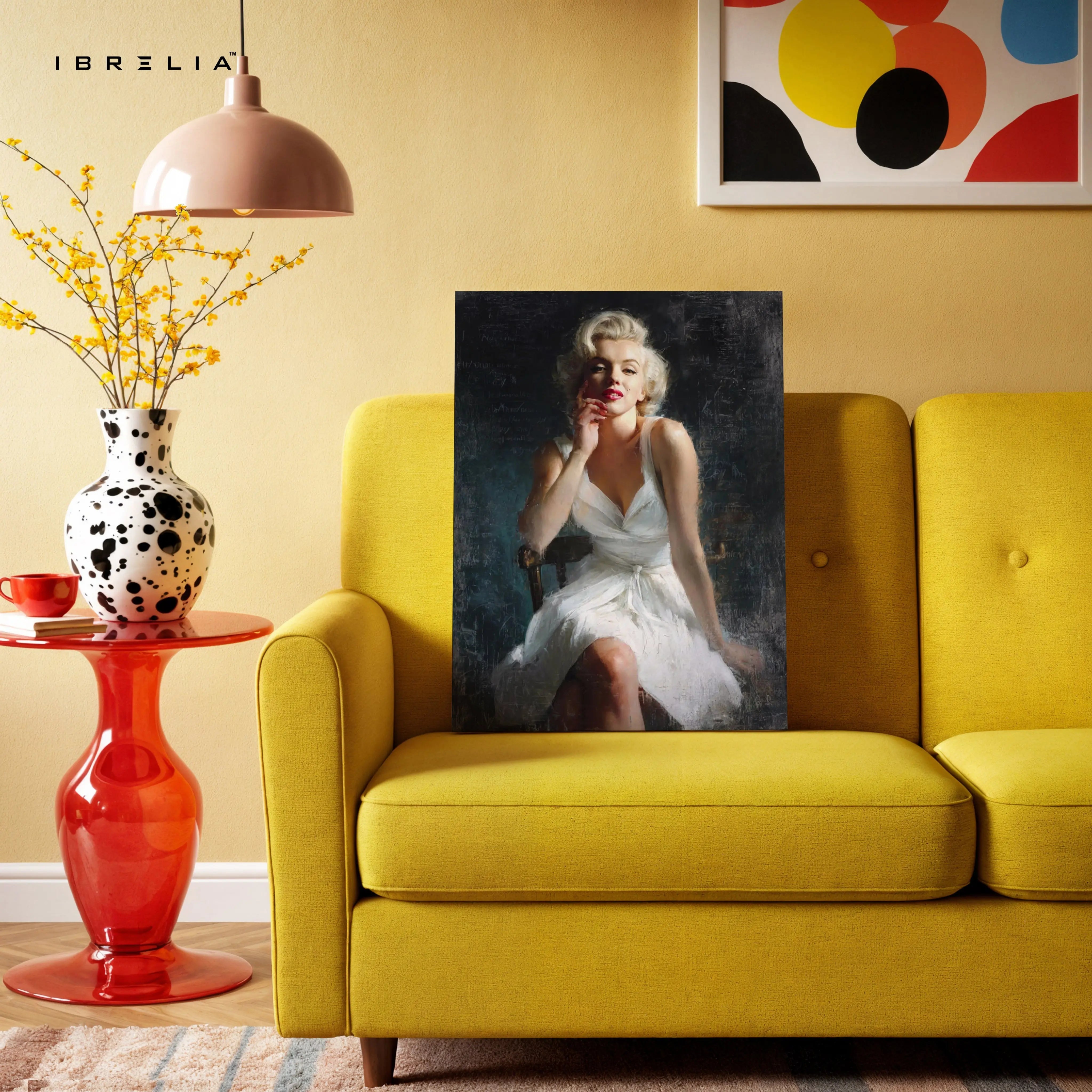 Vintage Glam Icon Art – Classic Hollywood Woman Portrait Wall Art | 4K Ultra Wrap Frame Wall Art in Pakistan | IBRELIA™ IBRELIA