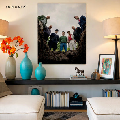 Mafia Crew Cinematic Wall Art – Gangster Scene Canvas Frame | Crime Drama Aesthetic Decor Pakistan | IBRELIA™ IBRELIA
