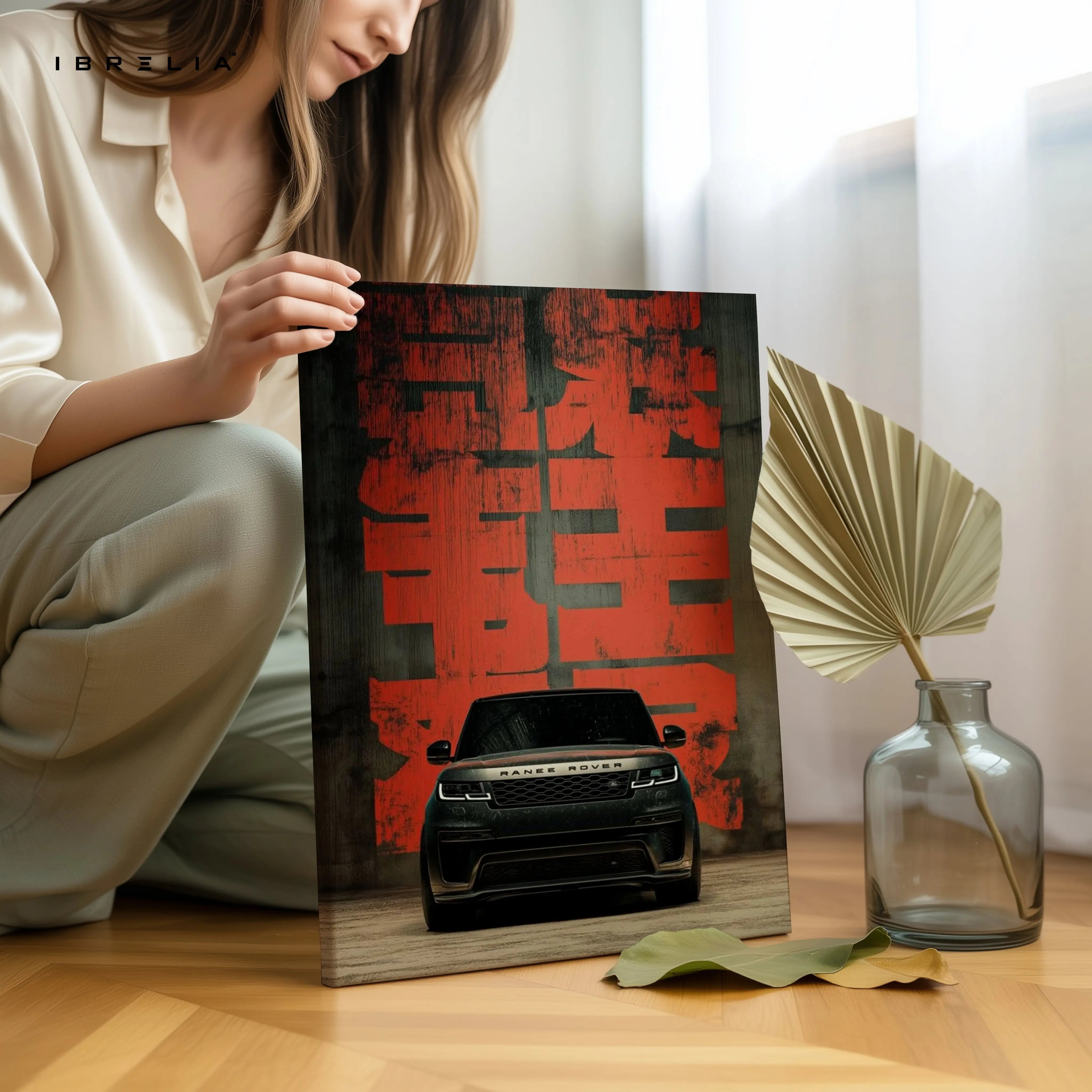 Range Rover Urban Power Wall Art – Luxury SUV Street Style Canvas Frame | Modern Car Poster Pakistan | IBRELIA™ IBRELIA