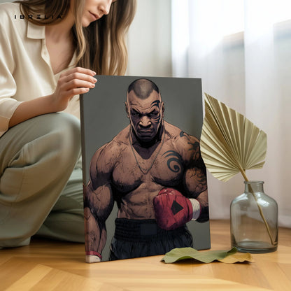 Mike Tyson Boxing Wall Art – Power Fighter Canvas Frame | Legendary Champion Poster Pakistan | IBRELIA™ IBRELIA