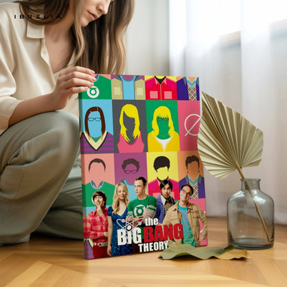 The Big Bang Theory Wall Art – Sitcom Characters Canvas Frame | Pop Culture Poster Pakistan | IBRELIA™ IBRELIA