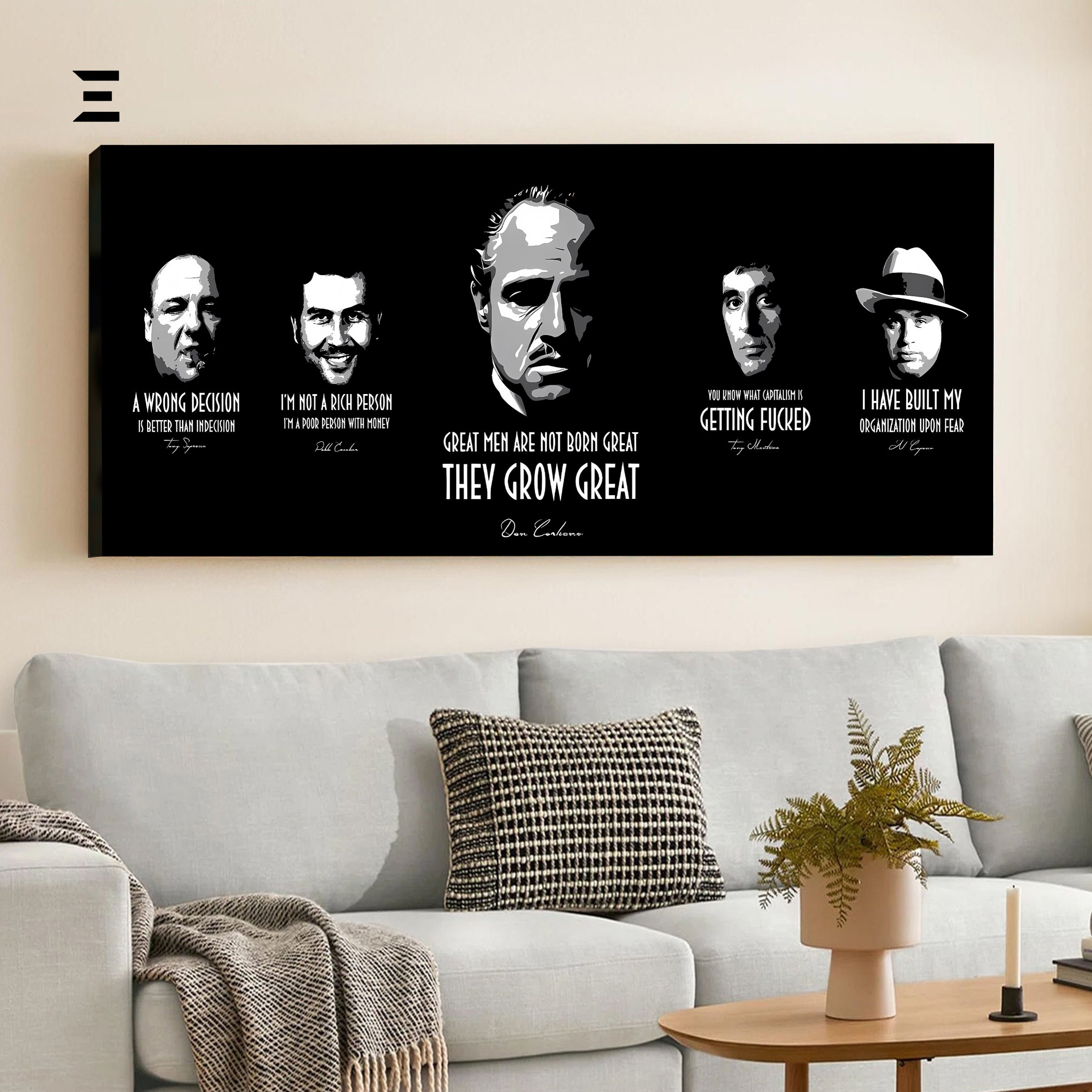 Ultra Wide Wall Art – The Godfather Mafia Legends | IBRELIA™