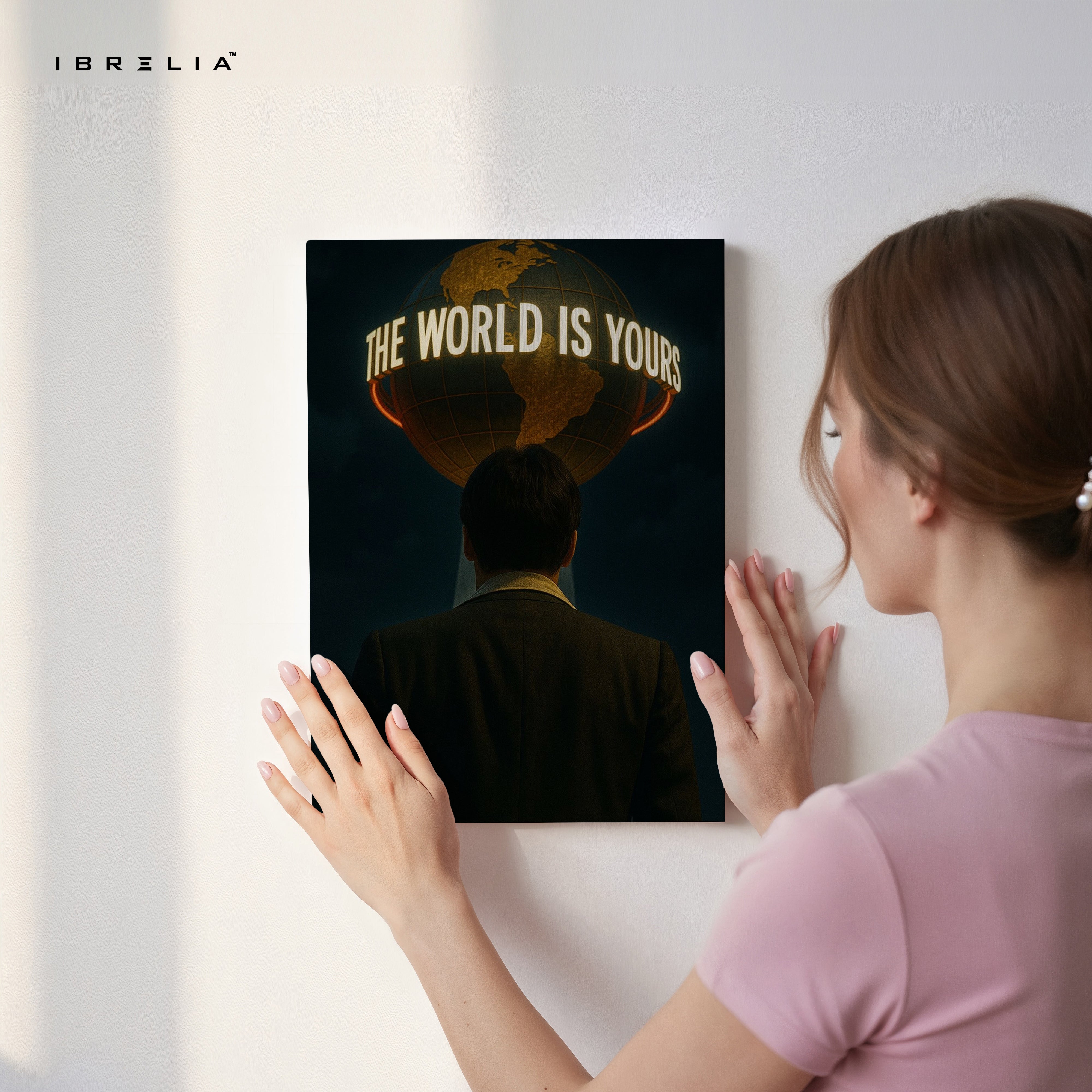 The World Is Yours Motivation Art – 4K Ultra Wrap Frame Wall Art in Pakistan | IBRELIA™