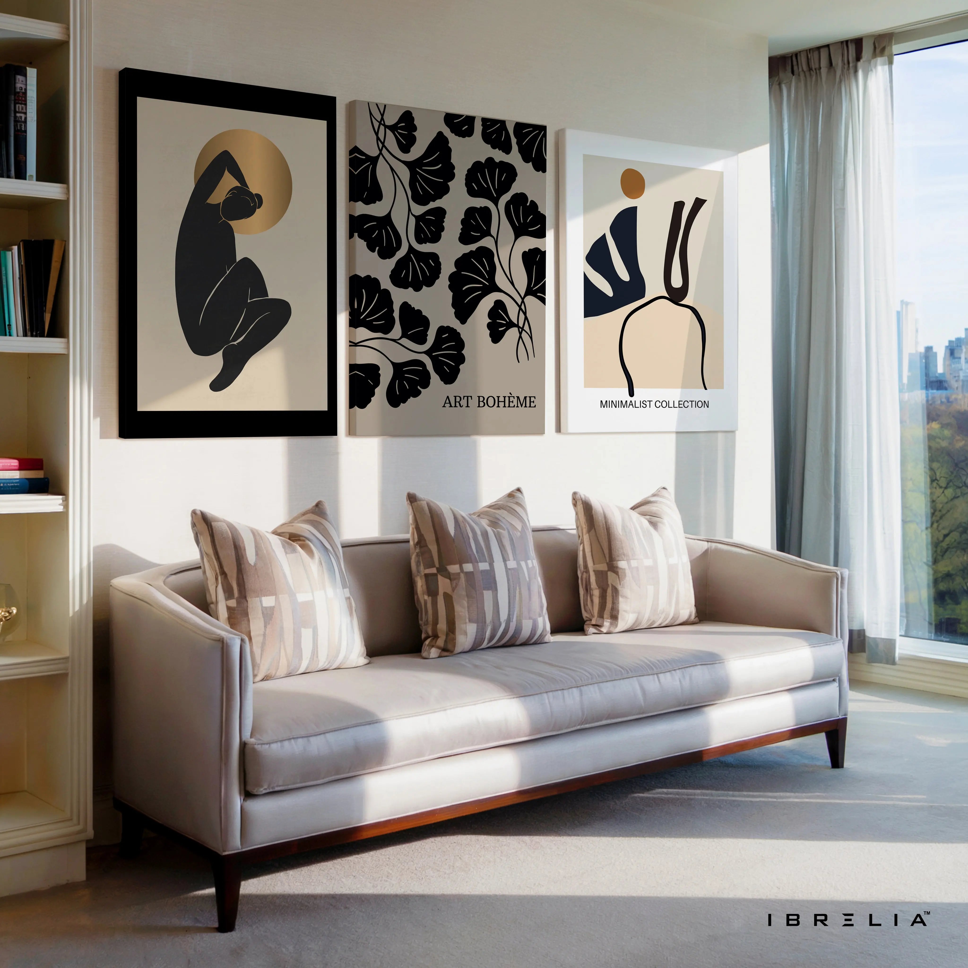 Minimalist Boheme 3 Panel 4K Ultra HD Wall Art in Pakistan | IBRELIA™ IBRELIA