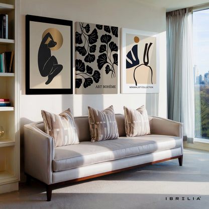 Minimalist Boheme 3 Panel 4K Ultra HD Wall Art in Pakistan | IBRELIA™ IBRELIA