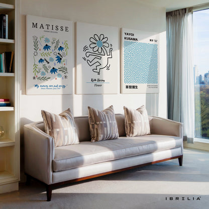 Modern Art Masters Floral Collection 3 Panel 4K Ultra HD Wall Art in Pakistan | IBRELIA™ IBRELIA