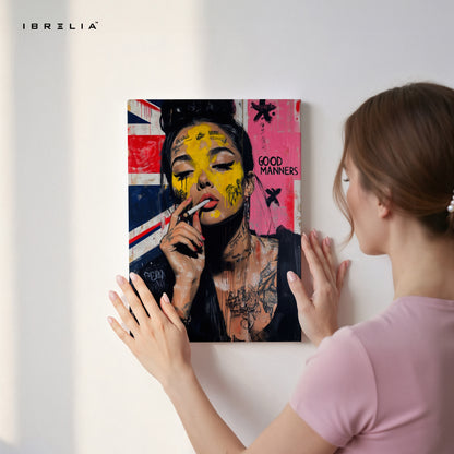 Good Manner Street Girl Art – 4K Ultra Wrap Frame Wall Art in Pakistan | IBRELIA™