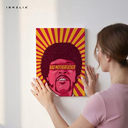 Bad Motherfucker Pop Art – Retro Rebel Icon Wall Art | 4K Ultra Wrap Frame Wall Art in Pakistan | IBRELIA™