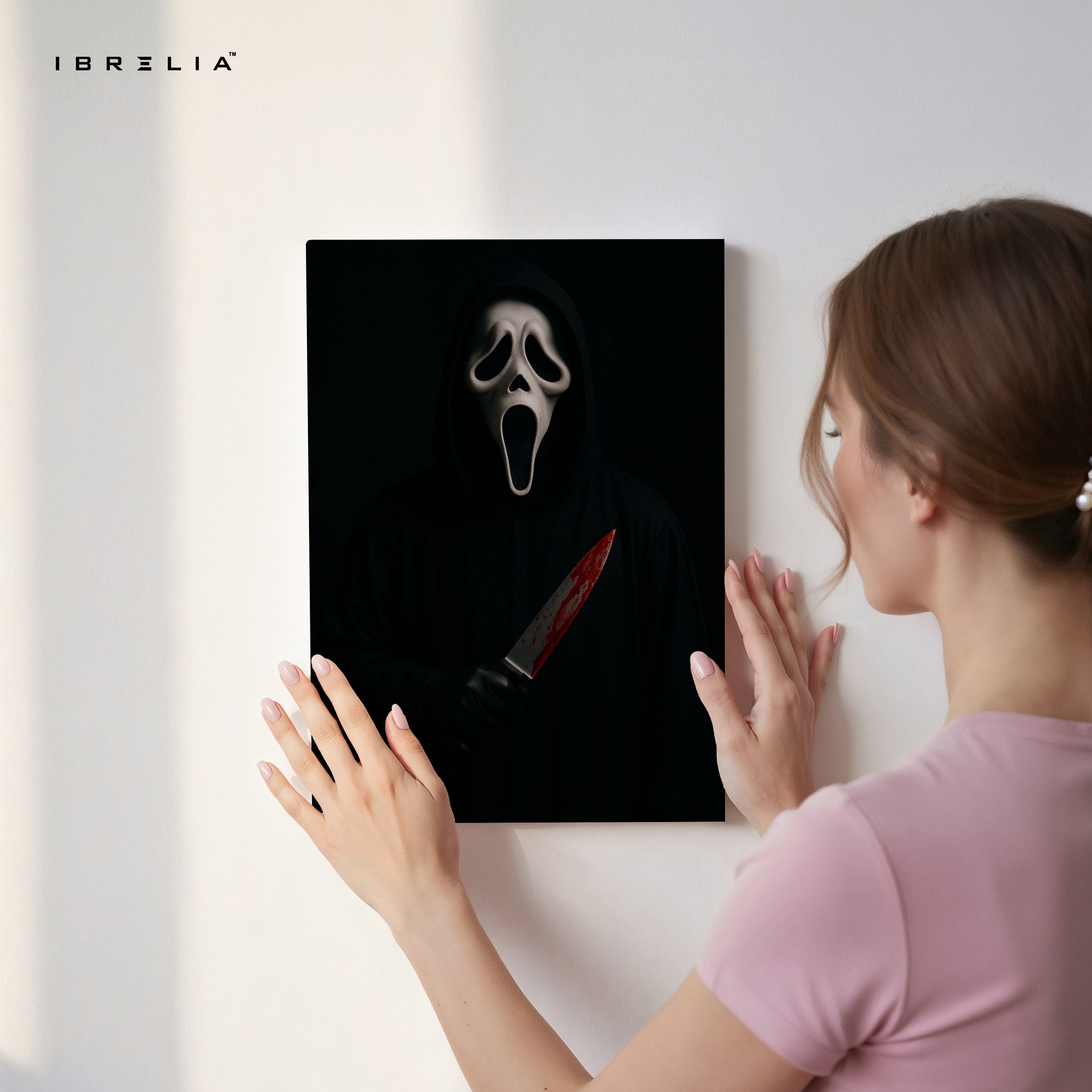 Silent Scream Noir – Dark Psychological Horror Art | 4K Ultra Wrap Frame Wall Art in Pakistan | IBRELIA™
