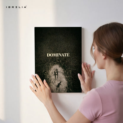 DOMINATE Mindset Art – 4K Ultra Wrap Frame Wall Art in Pakistan | IBRELIA™