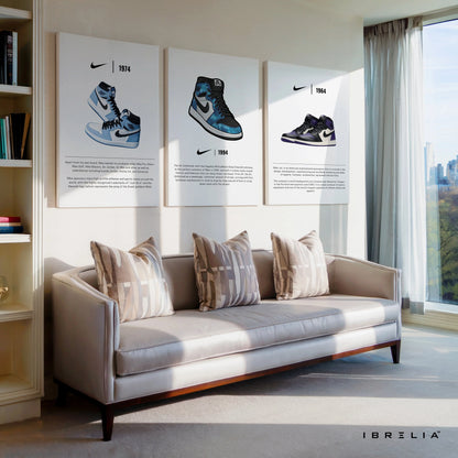 Nike Air Jordan Evolution 3 Panel Sneaker Wall Art in Pakistan | IBRELIA™ IBRELIA