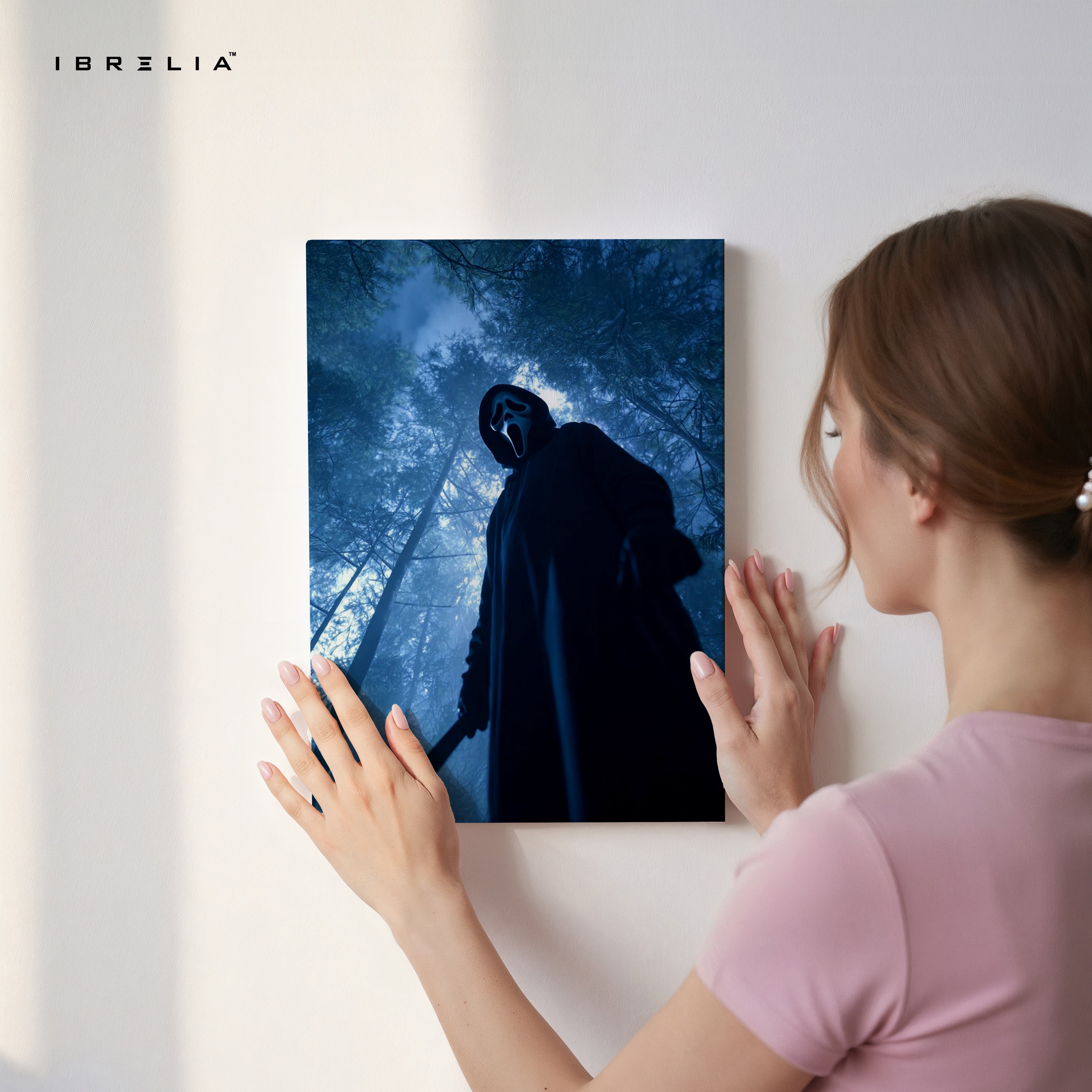 Midnight Forest Apparition – Dark Atmospheric Horror Art | 4K Ultra Wrap Frame Wall Art in Pakistan | IBRELIA™