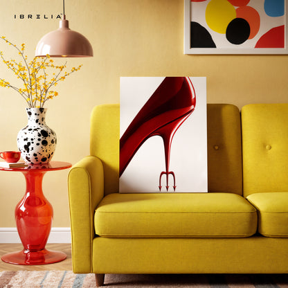 Devil Heel Desire Art – 4K Ultra Wrap Frame Wall Art in Pakistan | IBRELIA™