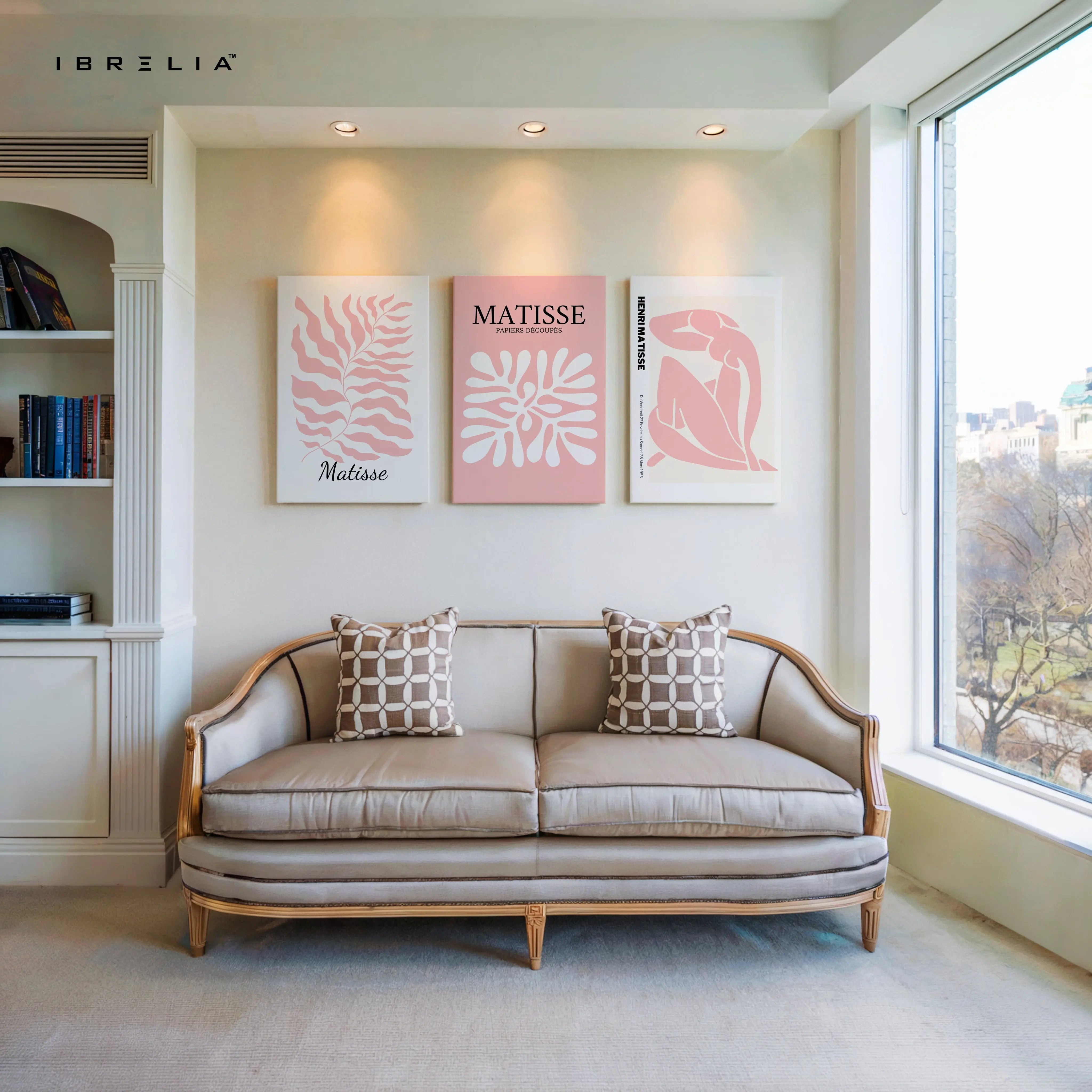 Matisse Pink Collection 3 Panel 4K Ultra HD Wall Art in Pakistan | IBRELIA™ IBRELIA