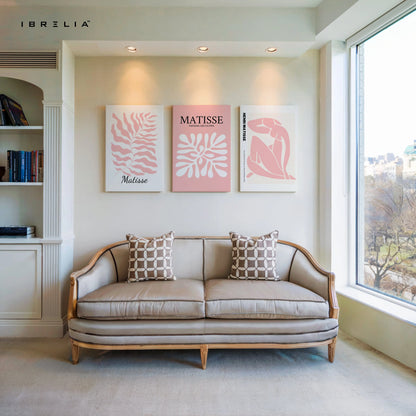 Matisse Pink Collection 3 Panel 4K Ultra HD Wall Art in Pakistan | IBRELIA™ IBRELIA