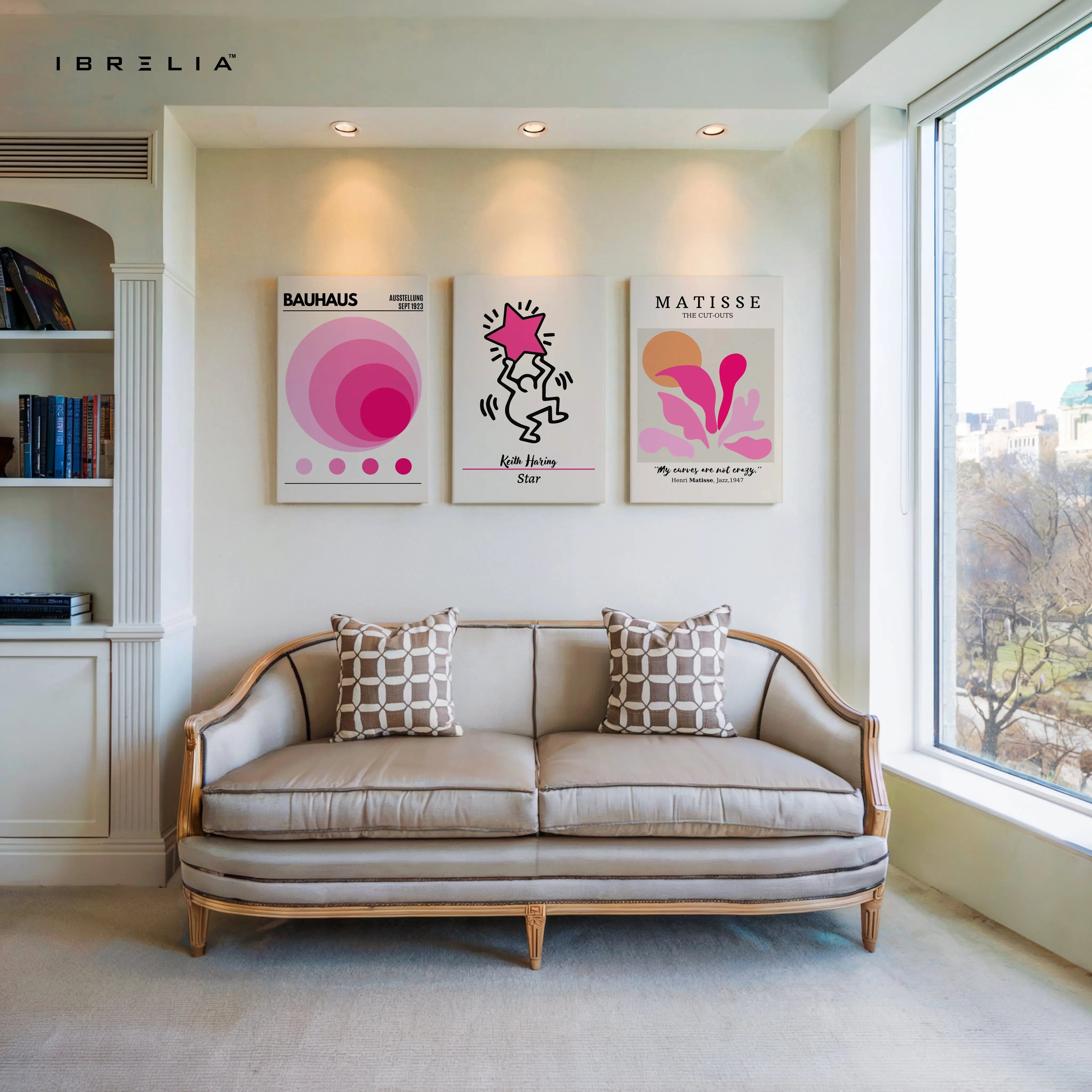 Bauhaus Pop Art 3 Panel 4K Ultra HD Wall Art in Pakistan | IBRELIA™ IBRELIA