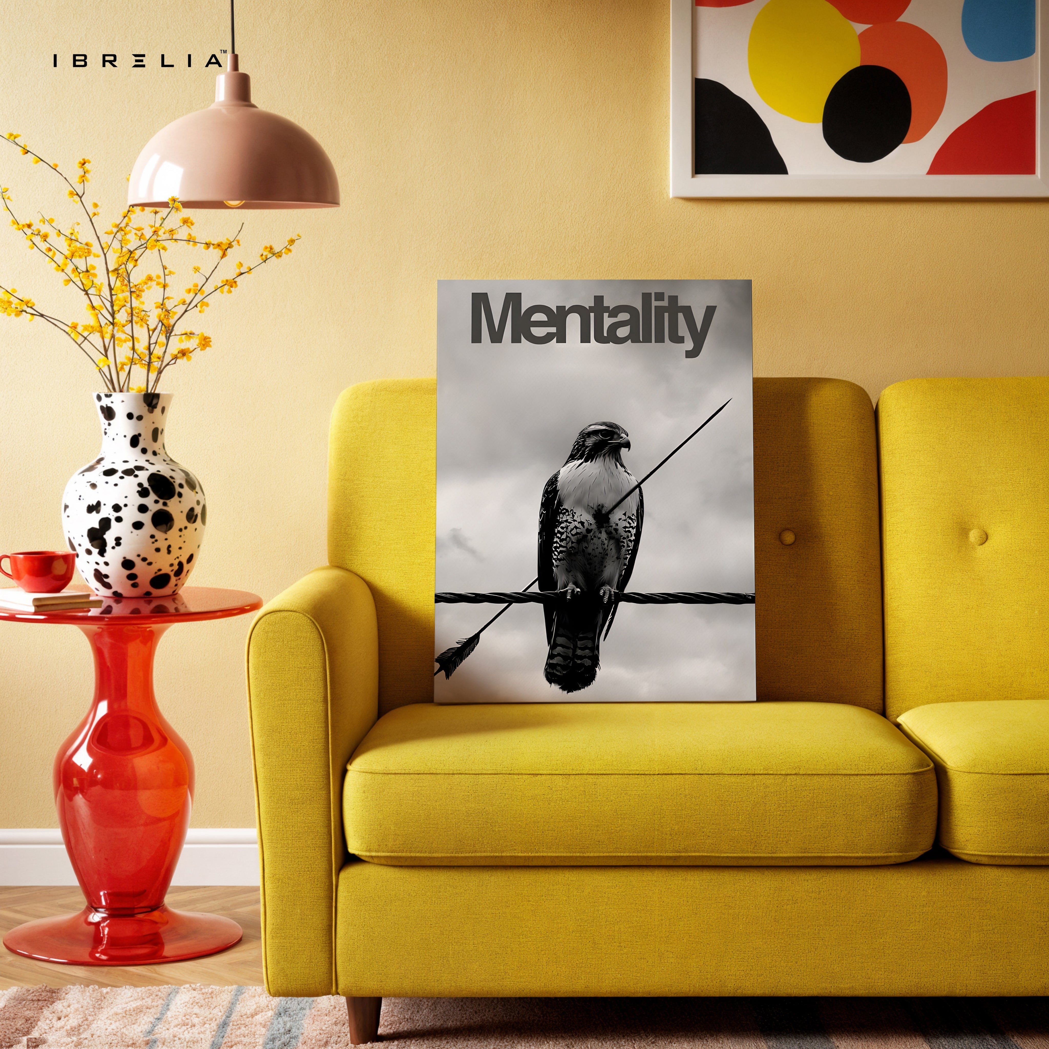 Mentality Hawk Minimal Art – 4K Ultra Wrap Frame Wall Art in Pakistan | IBRELIA™