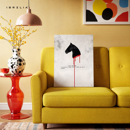 An Offer He Can’t Refuse – Minimal Mafia Quote Art | 4K Ultra Wrap Frame Wall Art in Pakistan | IBRELIA™