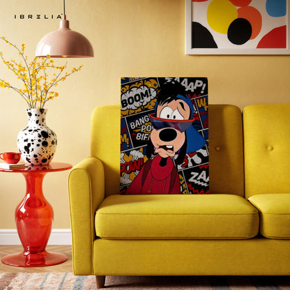 Street Pop Goofy – Comic Graffiti Character Art | 4K Ultra Wrap Frame Wall Art in Pakistan | IBRELIA™