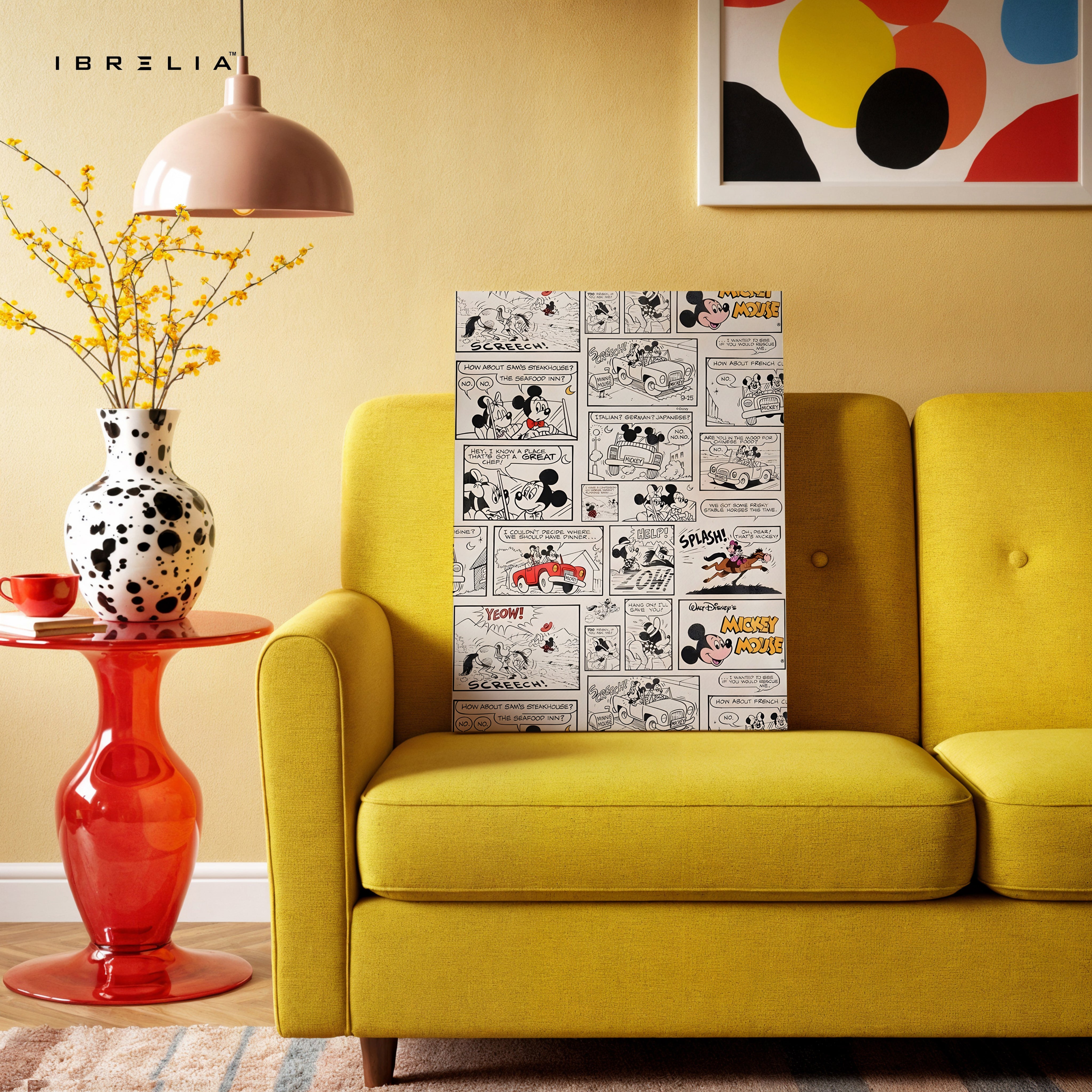 Retro Cartoon Comic Strip Collage – Vintage Pop Culture Wall Art | 4K Ultra Wrap Frame Wall Art in Pakistan | IBRELIA™