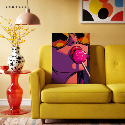 Pop Candy Rebel Art – 4K Ultra Wrap Frame Wall Art in Pakistan | IBRELIA™