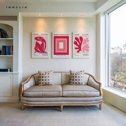 Matisse Inspired Modern Museum Art 3 Panel 4K Ultra HD Wall Art in Pakistan | IBRELIA™ IBRELIA
