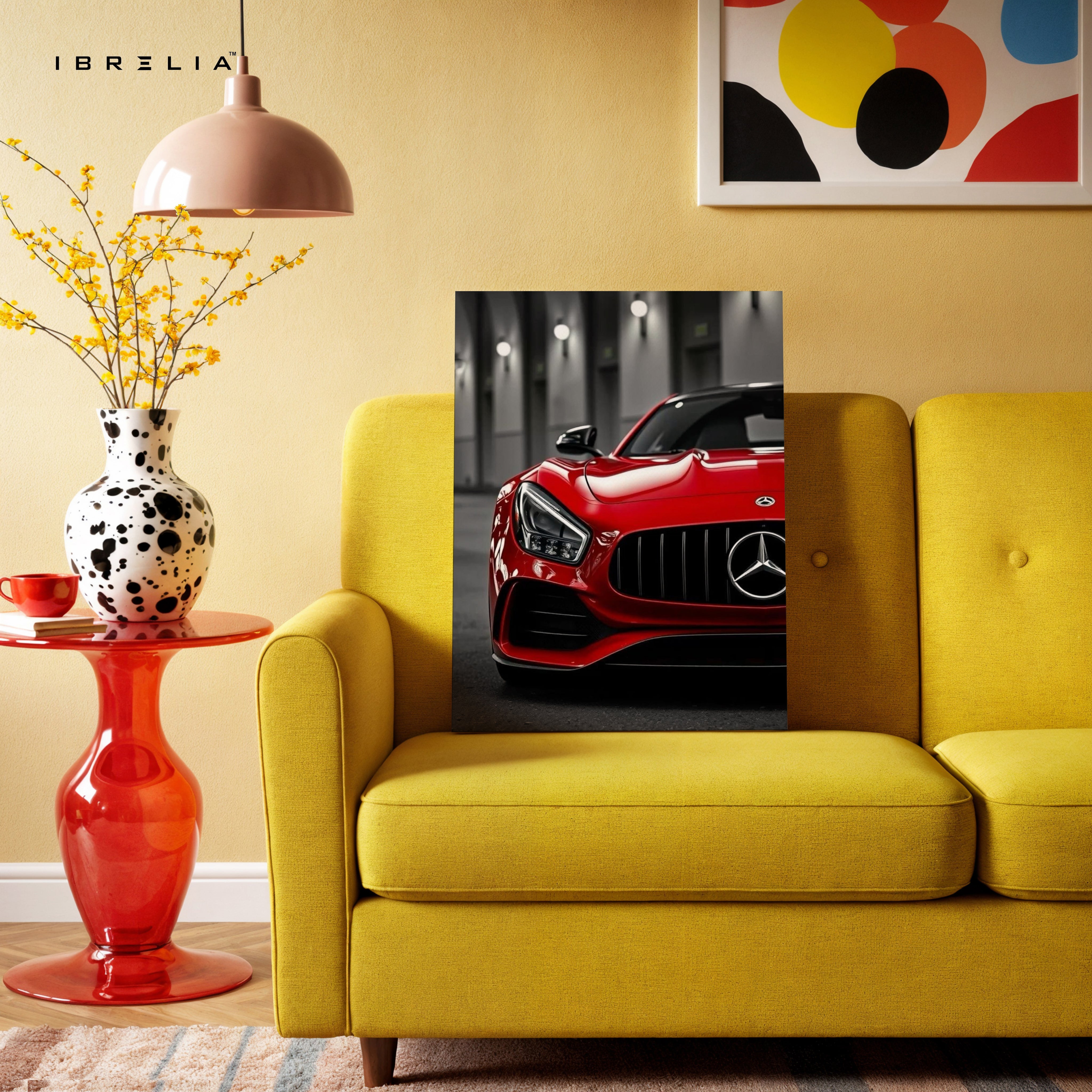 Red AMG Performance Front Art – 4K Ultra Wrap Frame Wall Art in Pakistan | IBRELIA™