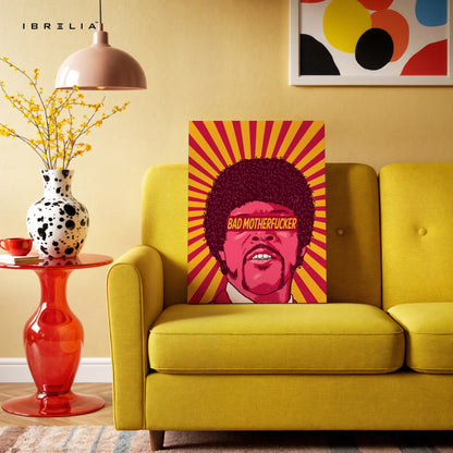 Bad Motherfucker Pop Art – Retro Rebel Icon Wall Art | 4K Ultra Wrap Frame Wall Art in Pakistan | IBRELIA™