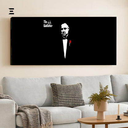 Ultra Wide Wall Art – The Godfather Minimal Classic Design | IBRELIA™