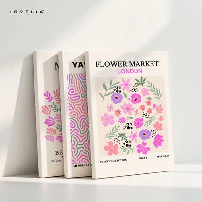 Modern Floral Artists Collection 3 Panel 4K Ultra HD Wall Art in Pakistan | IBRELIA™ IBRELIA