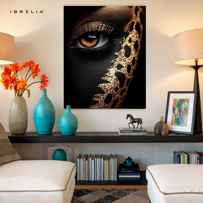 Leopard Gaze Luxury Portrait Art – 4K Ultra Wrap Frame Wall Art in Pakistan | IBRELIA™