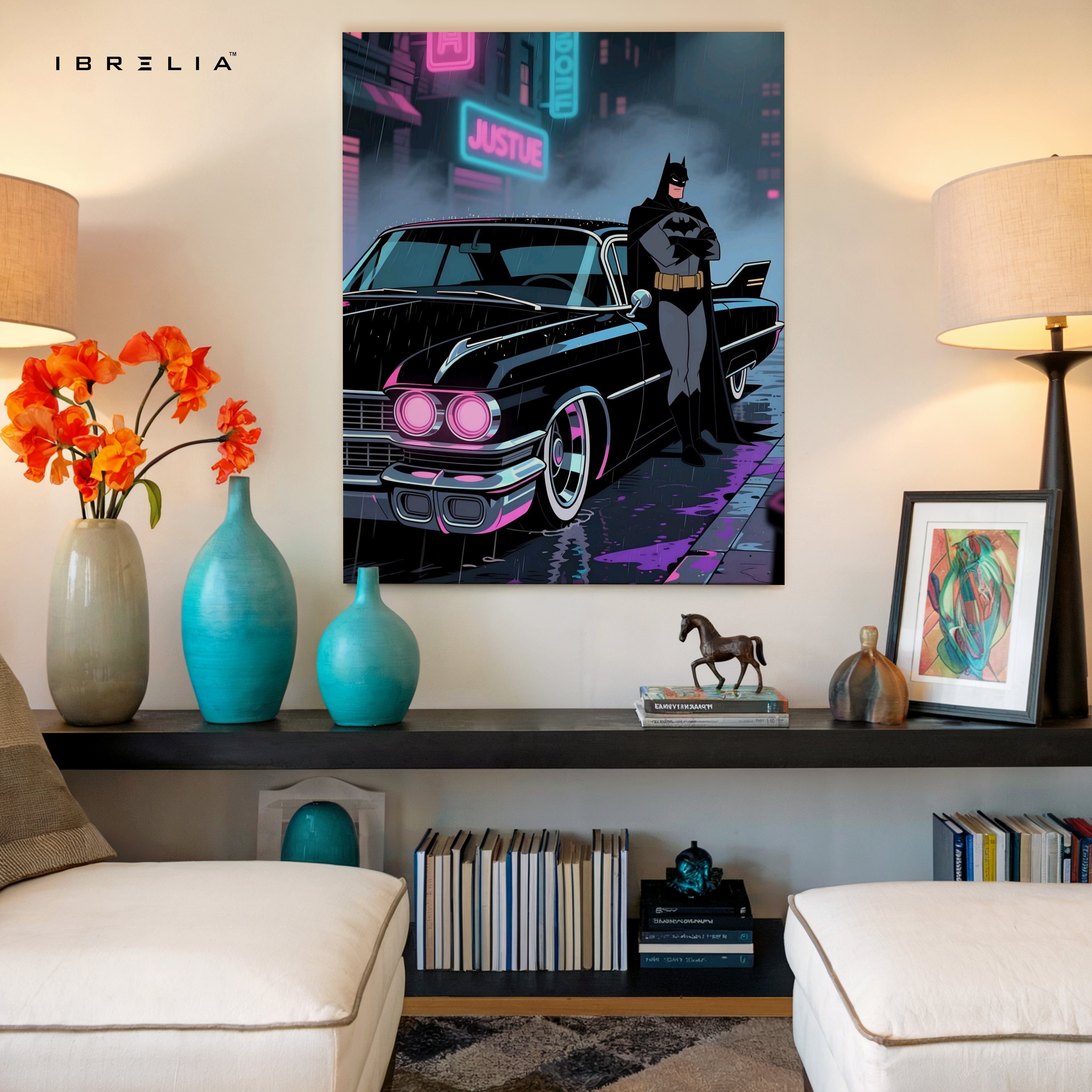 Batman Justice Night Art – 4K Ultra Wrap Frame Wall Art in Pakistan | IBRELIA™