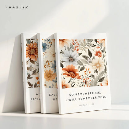 Quran Reminder Floral Islamic Quotes 3 Panel 4K Ultra HD Wall Art in Pakistan | IBRELIA™ IBRELIA