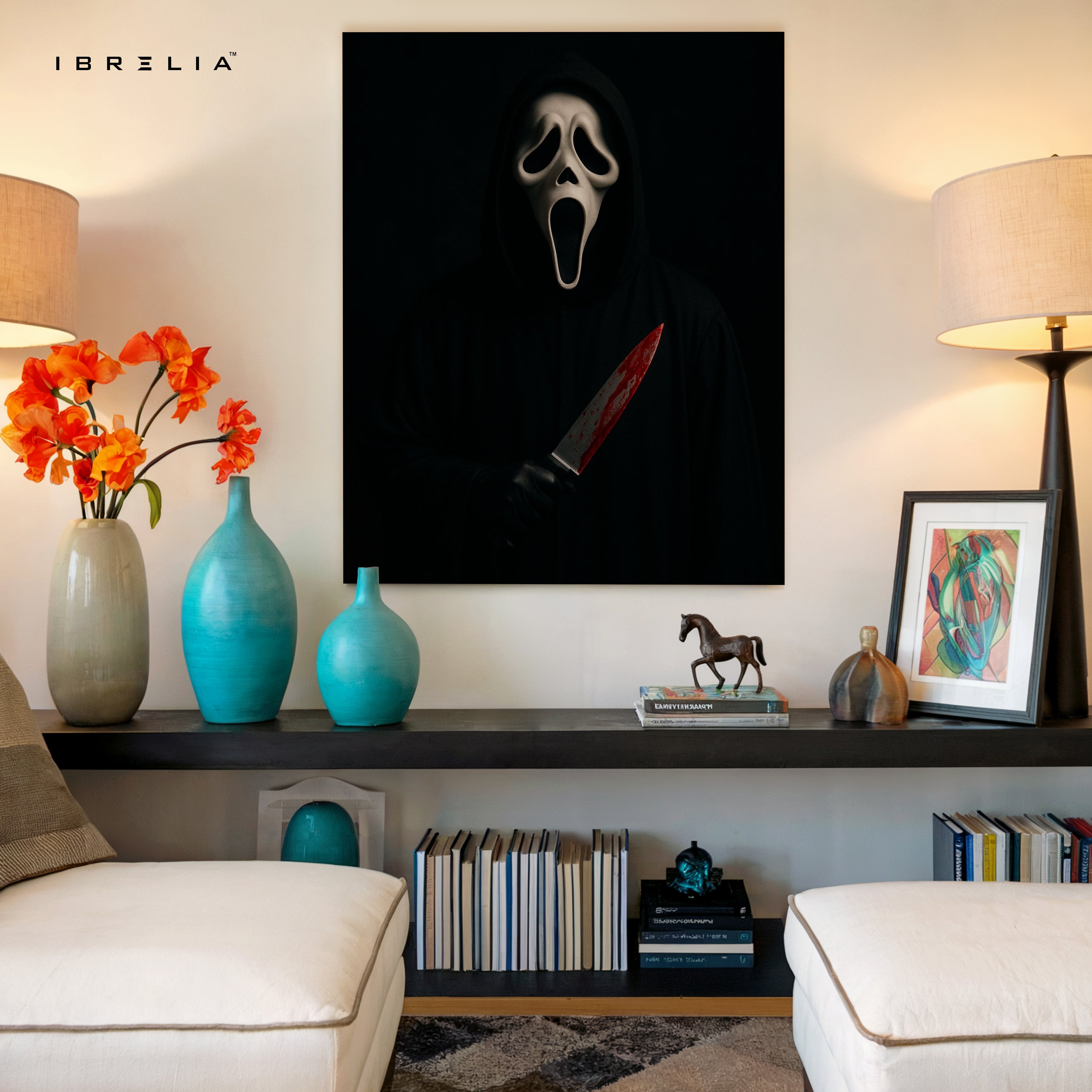 Silent Scream Noir – Dark Psychological Horror Art | 4K Ultra Wrap Frame Wall Art in Pakistan | IBRELIA™