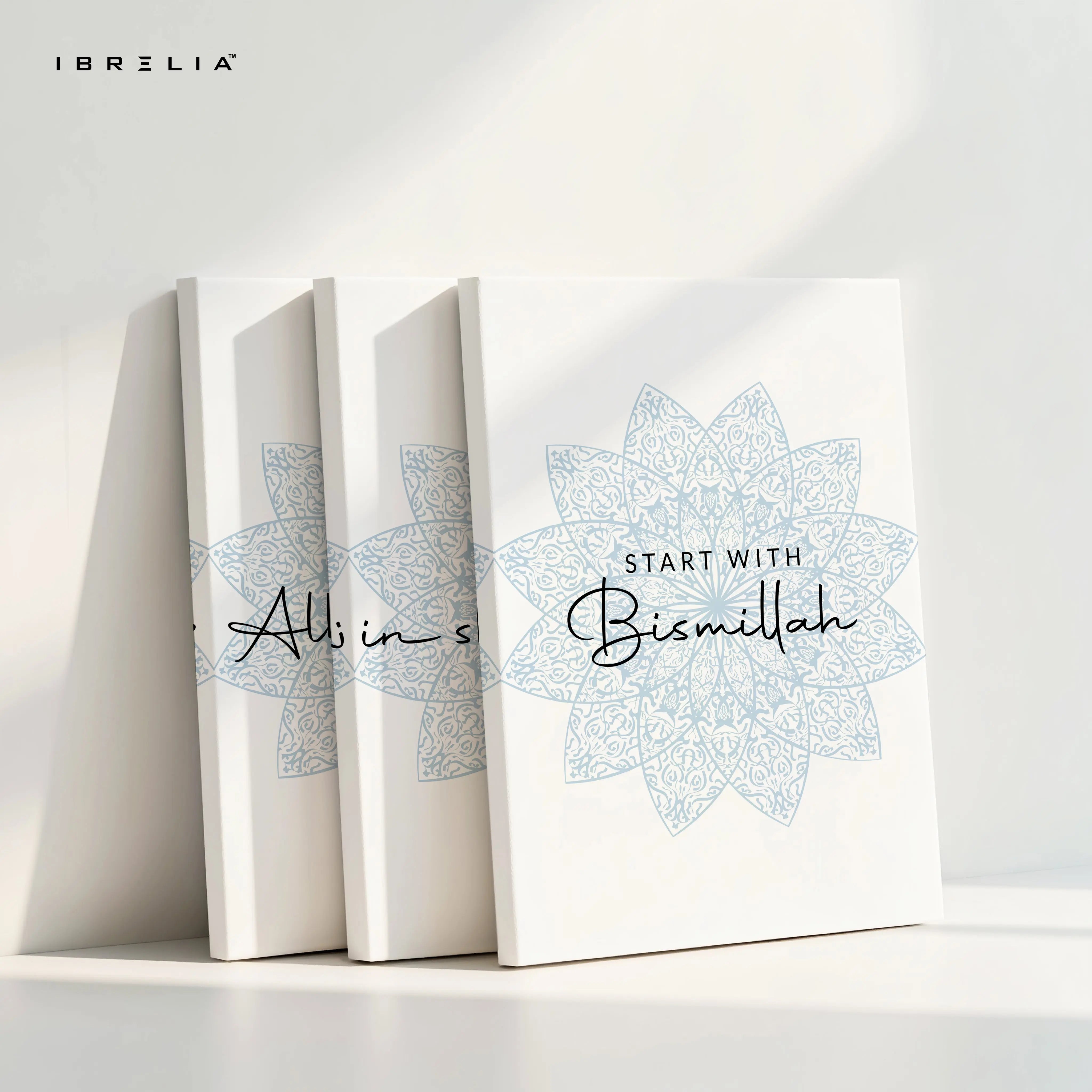 Bismillah InshaAllah Alhamdulillah 3 Panel Islamic 4K Ultra HD Wall Art in Pakistan | IBRELIA™ IBRELIA