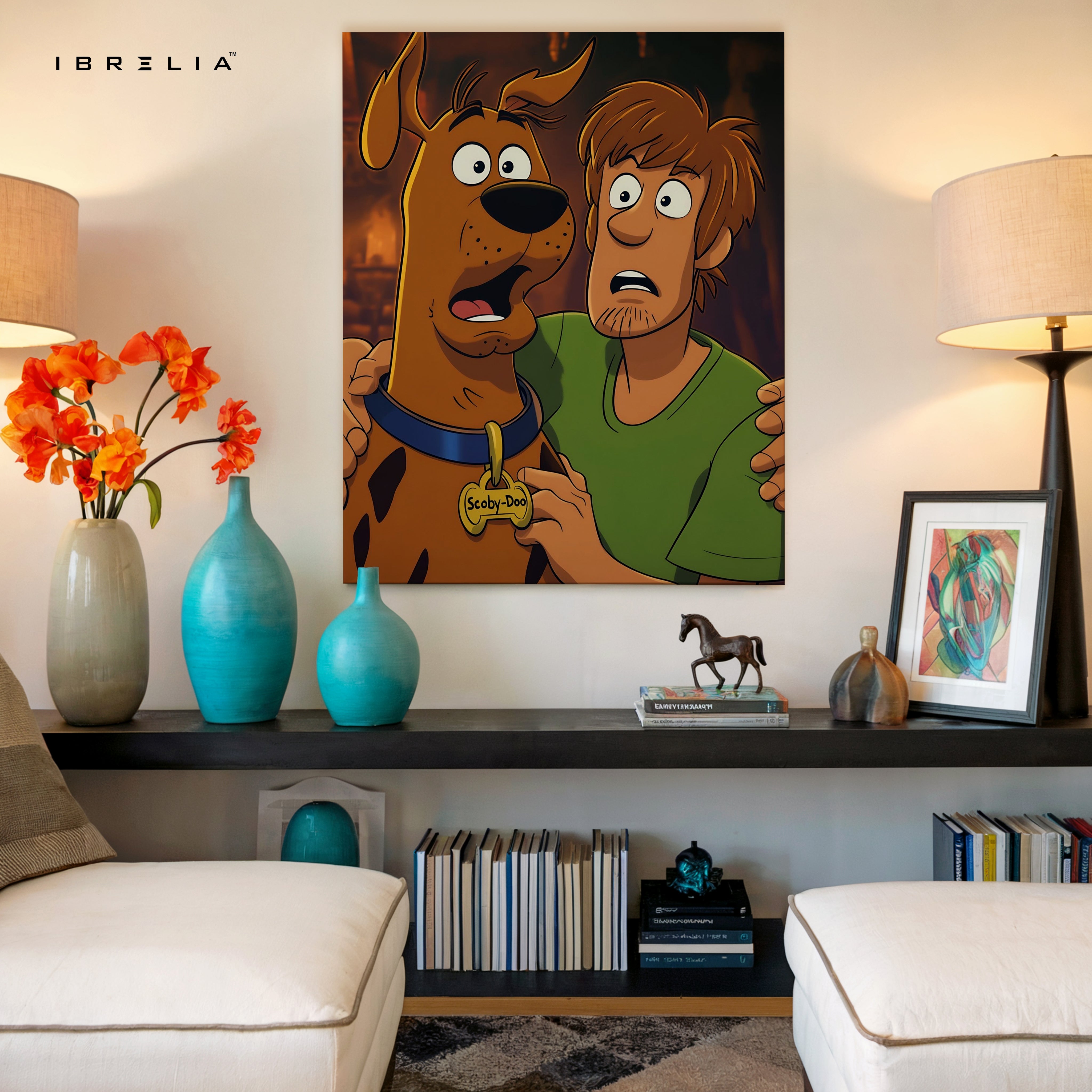 Mystery Duo Classic Cartoon Art – Iconic Animated Friendship Wall Art | 4K Ultra Wrap Frame Wall Art in Pakistan | IBRELIA™