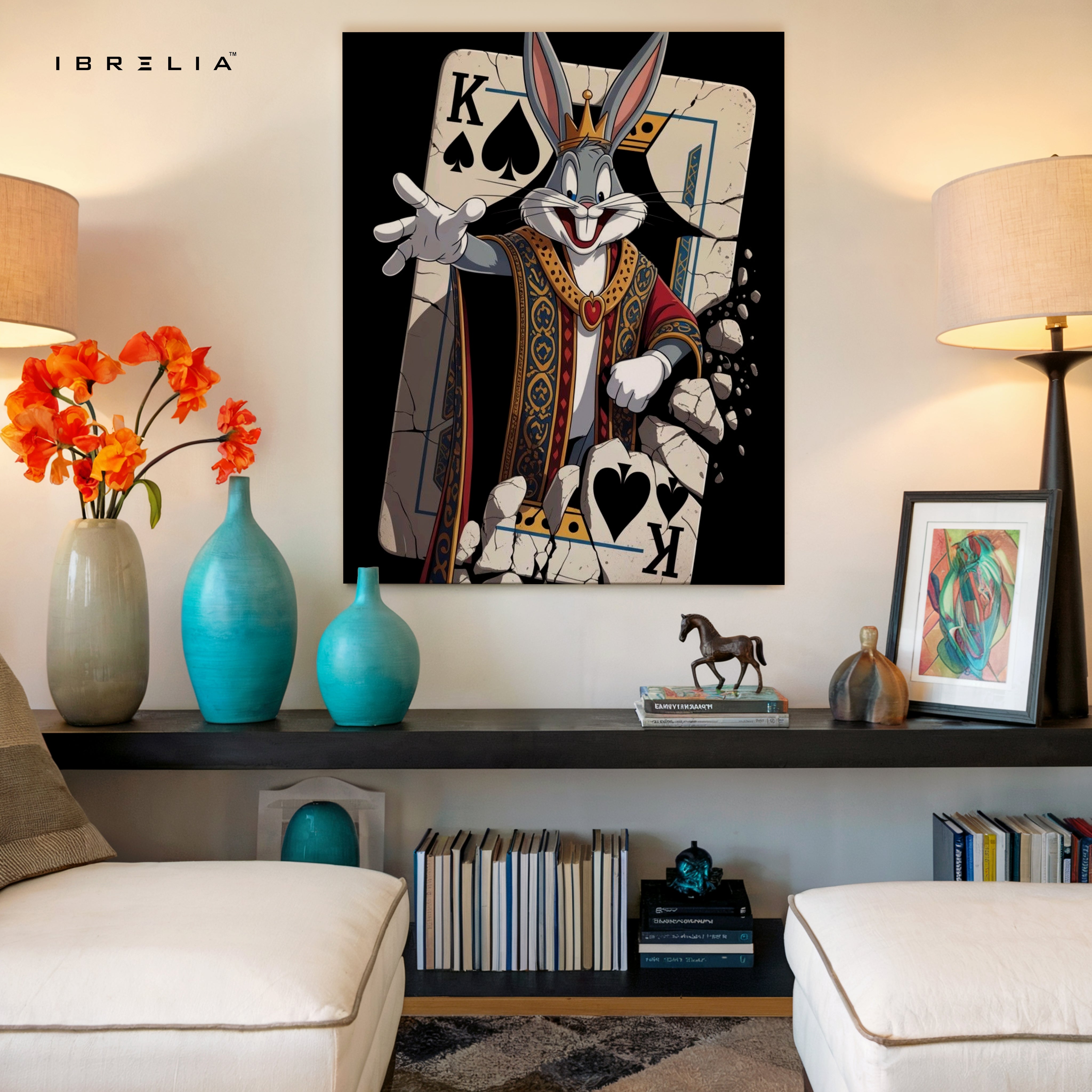 Bugs Bunny King of Spades Art – 4K Ultra Wrap Frame Wall Art in Pakistan | IBRELIA™