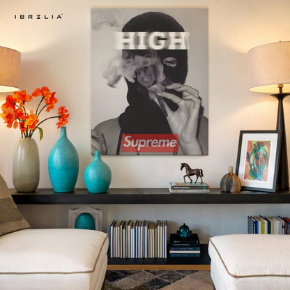 High Street Rebel Mask Art – 4K Ultra Wrap Frame Wall Art in Pakistan | IBRELIA™