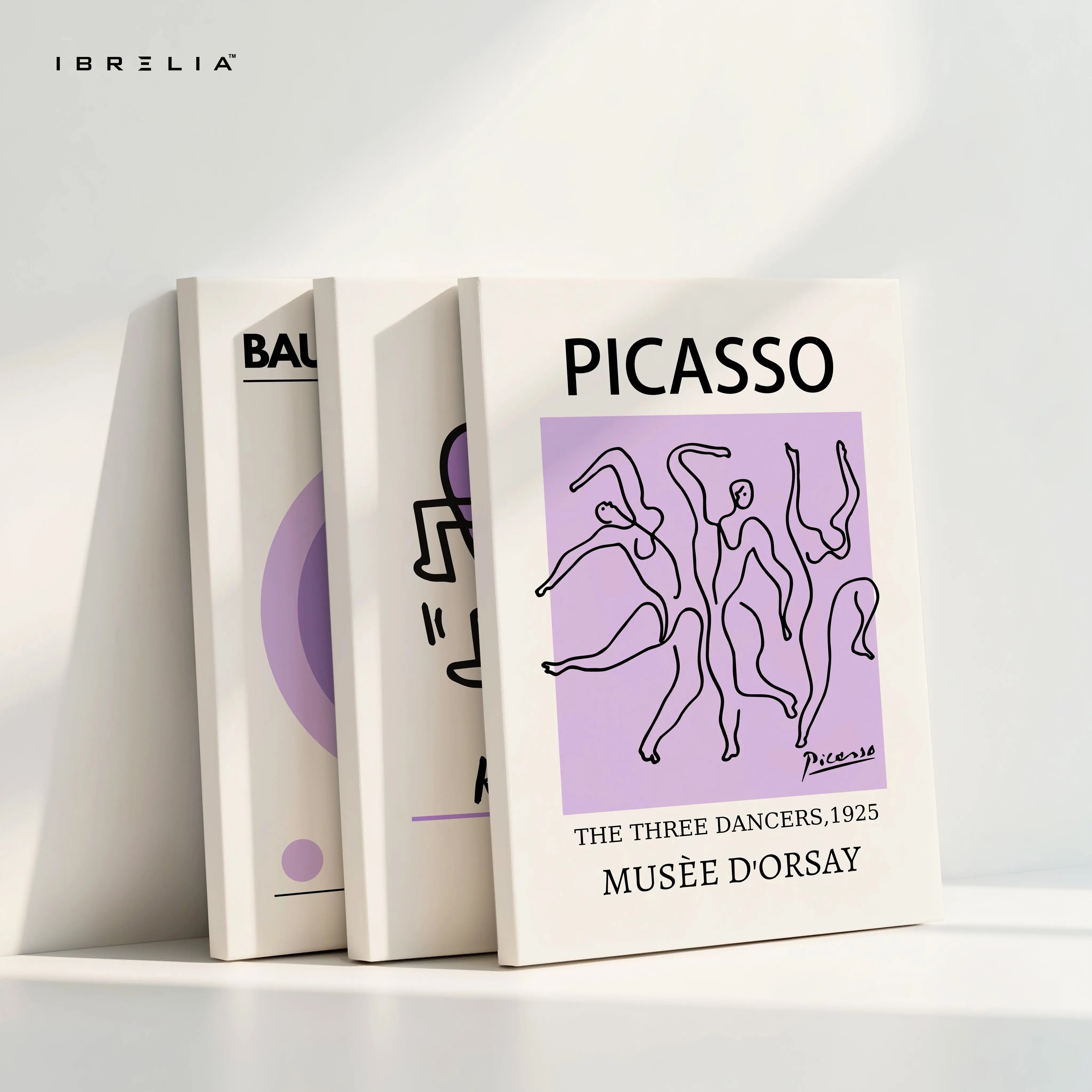Picasso Haring Bauhaus Modern Art 3 Panel 4K Ultra HD Wall Art in Pakistan | IBRELIA™ IBRELIA