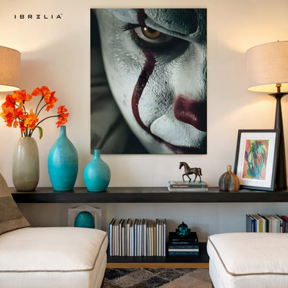 The Joker’s Gaze – Dark Psychological Horror 4K Ultra Wrap Frame Wall Art | IBRELIA™