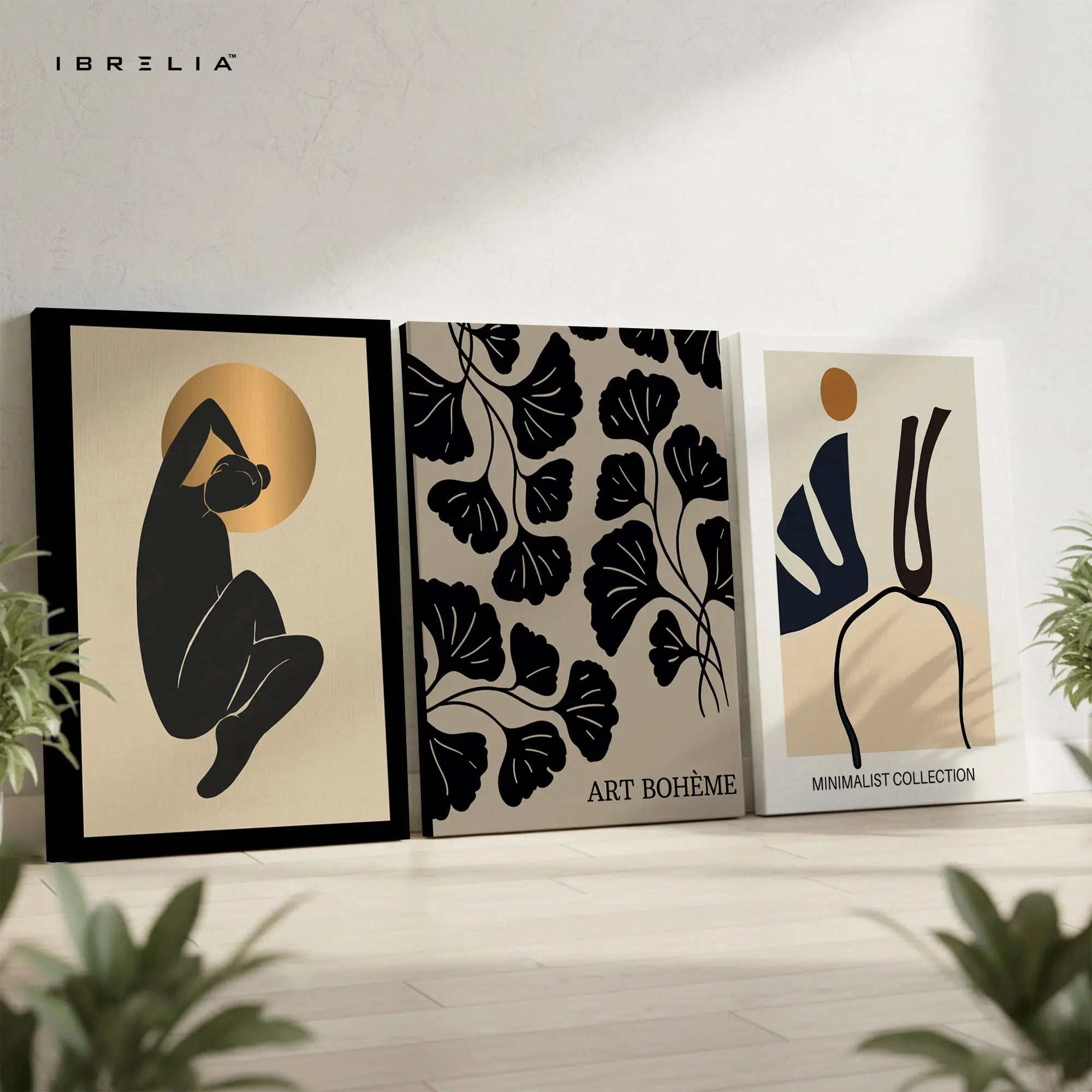 Minimalist Boheme 3 Panel 4K Ultra HD Wall Art in Pakistan | IBRELIA™ IBRELIA