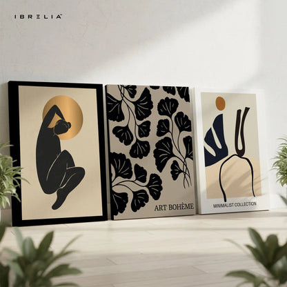 Minimalist Boheme 3 Panel 4K Ultra HD Wall Art in Pakistan | IBRELIA™ IBRELIA