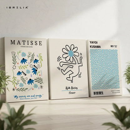 Modern Art Masters Floral Collection 3 Panel 4K Ultra HD Wall Art in Pakistan | IBRELIA™ IBRELIA