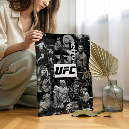 UFC Legends Collage Art – 4K Ultra Wrap Frame Wall Art in Pakistan | IBRELIA™