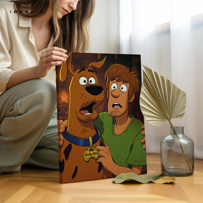 Mystery Duo Classic Cartoon Art – Iconic Animated Friendship Wall Art | 4K Ultra Wrap Frame Wall Art in Pakistan | IBRELIA™