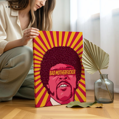 Bad Motherfucker Pop Art – Retro Rebel Icon Wall Art | 4K Ultra Wrap Frame Wall Art in Pakistan | IBRELIA™