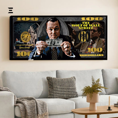 Ultra Wide Wall Art – The Wolf of Wall Street Dollar Edition | IBRELIA™