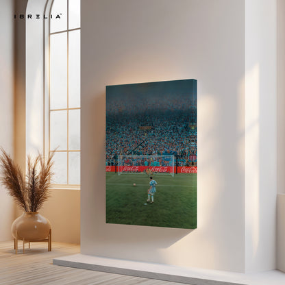 Lionel Messi Iconic Penalty Moment Argentina Art – 4K Ultra Wrap Frame Wall Art in Pakistan | IBRELIA™
